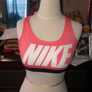 Peachy pink nike sports bra